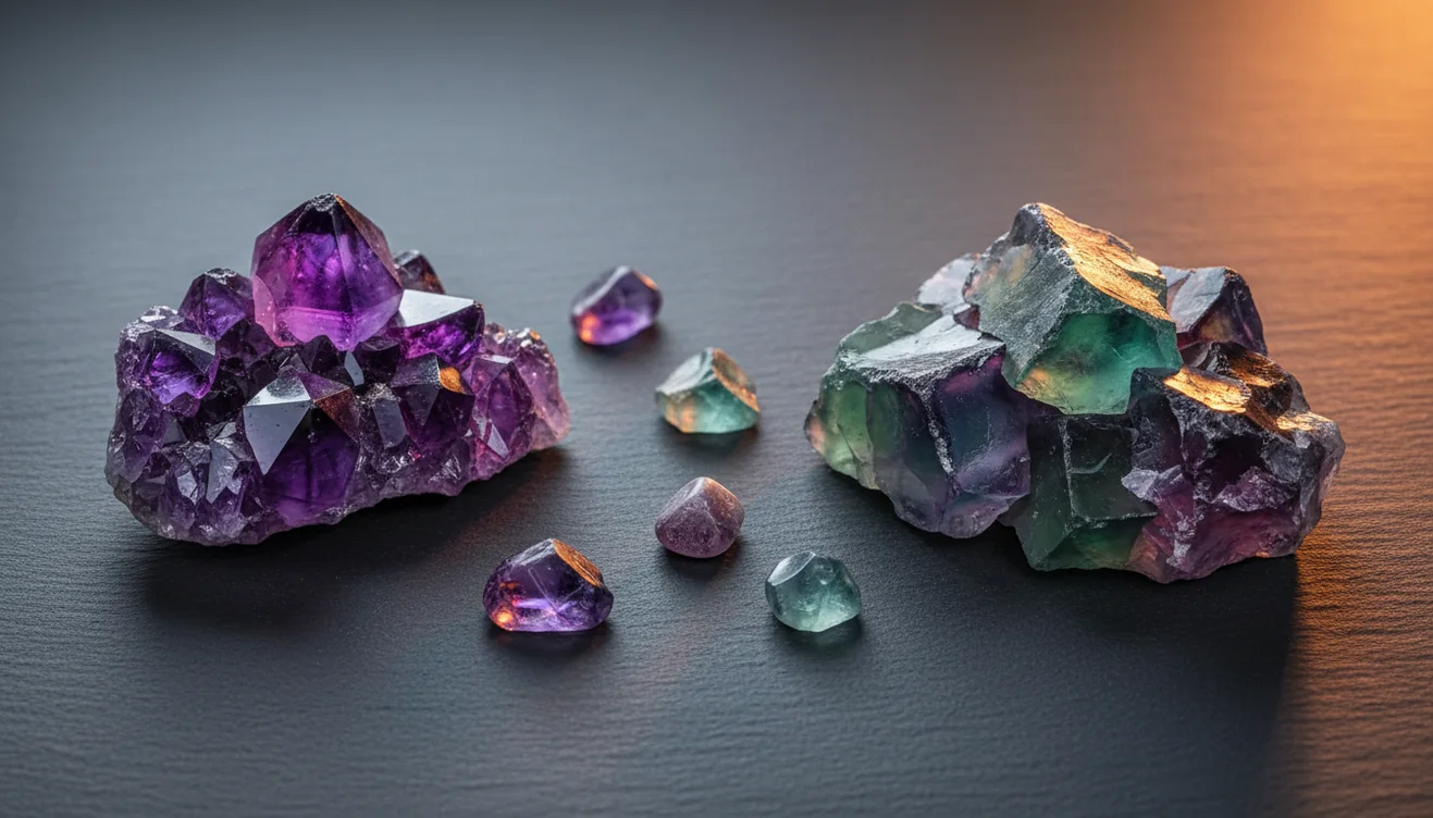 Amethyst vs Fluorite: How to Tell the Difference