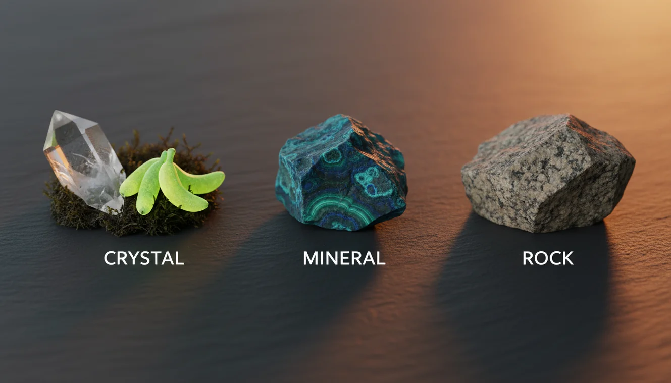 Crystal vs Mineral vs Rock: What's the Difference?