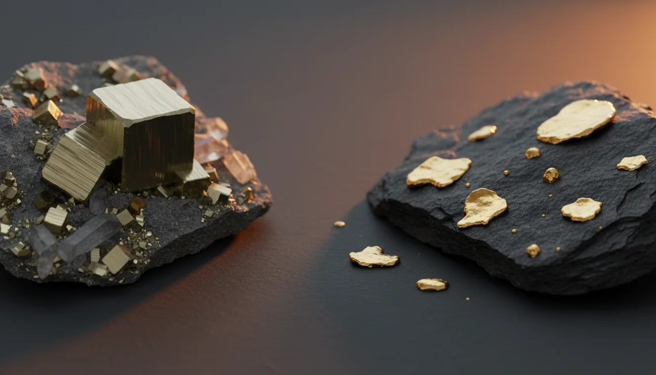 Pyrite vs Gold: How to Tell Them Apart