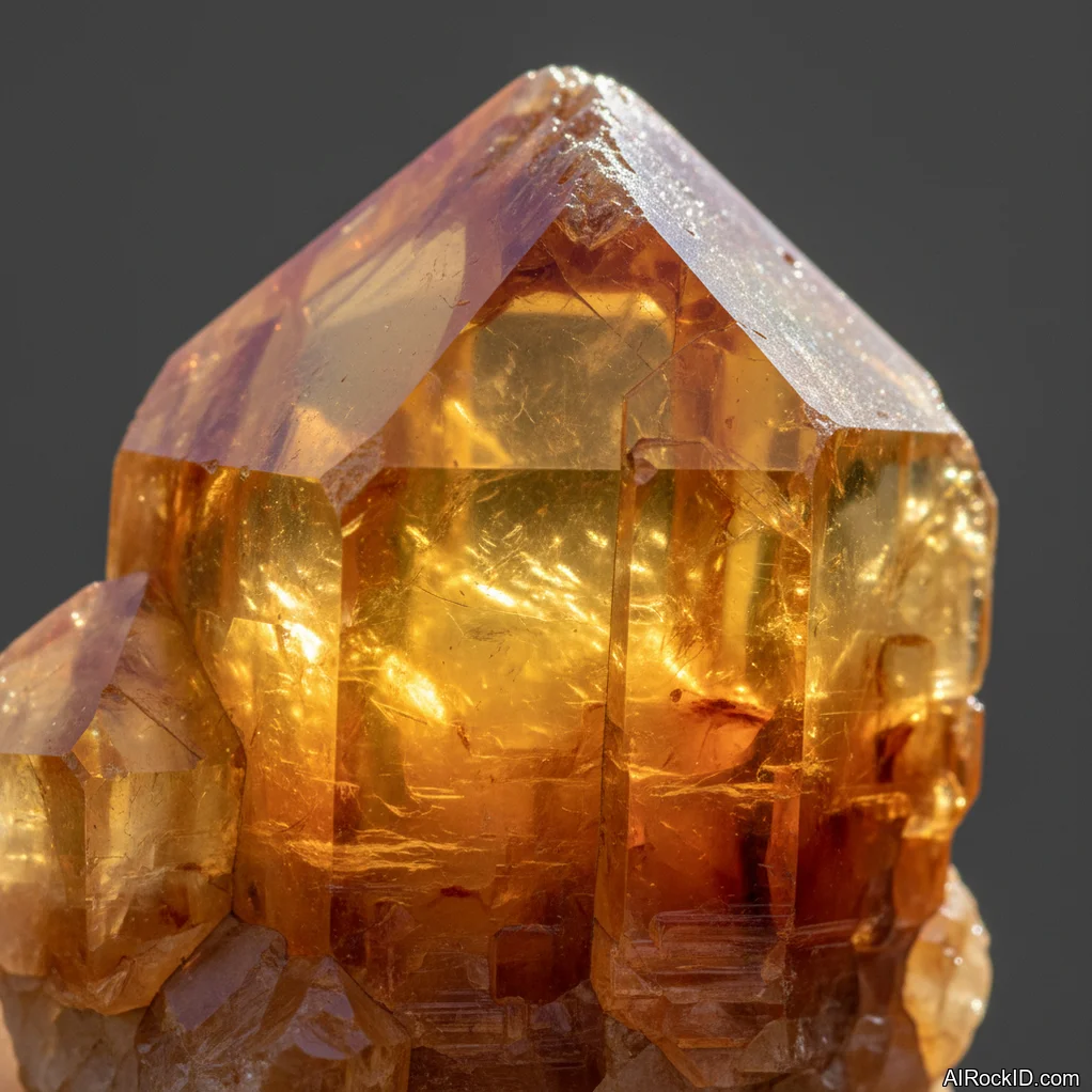 Amber Calcite