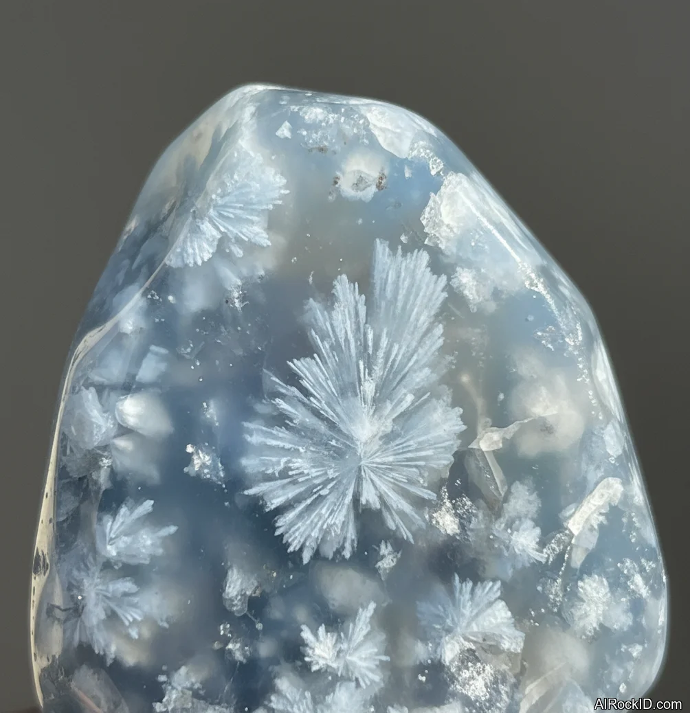 Blue Flower Agate