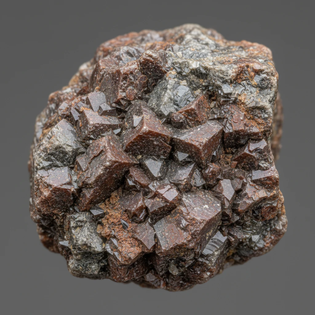 Loose gray, brown, and red gravel fragments with coarse earthy texture