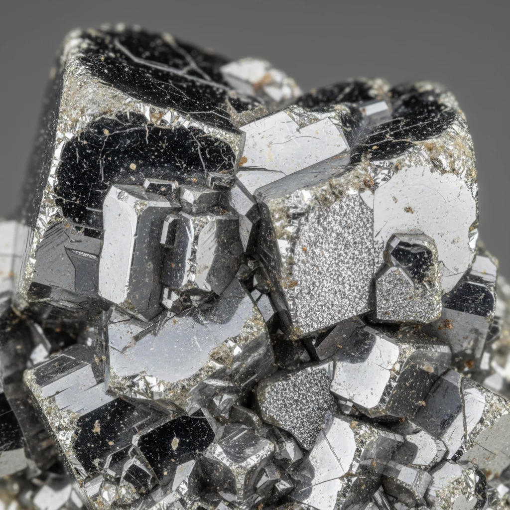 Shiny grayish-white metallic silver specimen with bright reflective luster