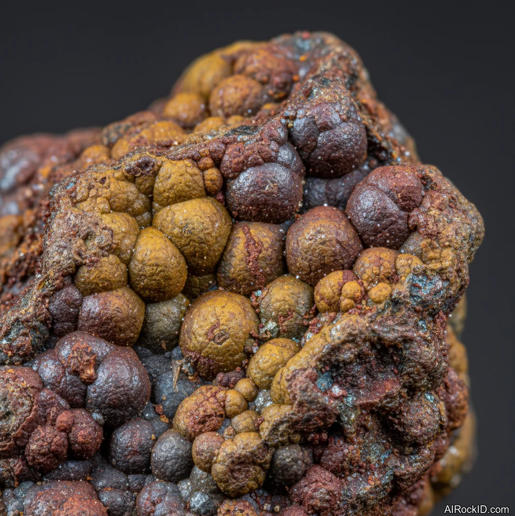 Close-up of a polished Nundoorite stone with mottled gray-green tones and a waxy surface sheen