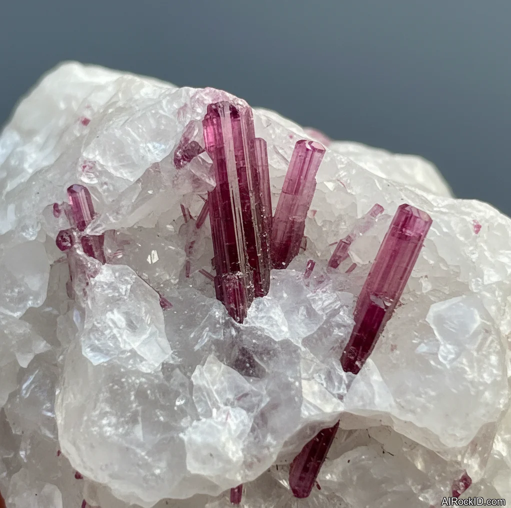 Pink Tourmaline In Quartz