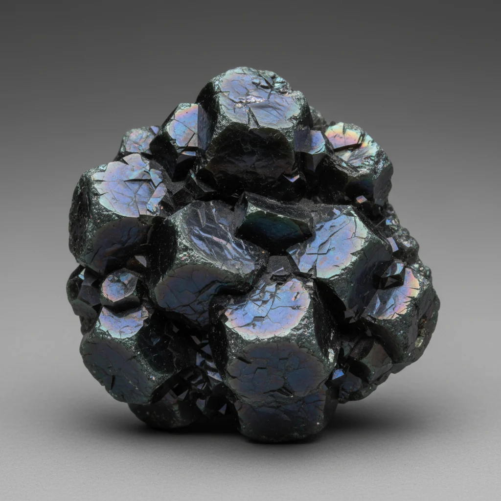 Dark Tahitian pearl with reflective pearly luster and gray-green overtones